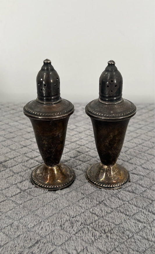 Antique Duchin Creation Sterling Silver Weighted Salt And Pepper Shaker Set