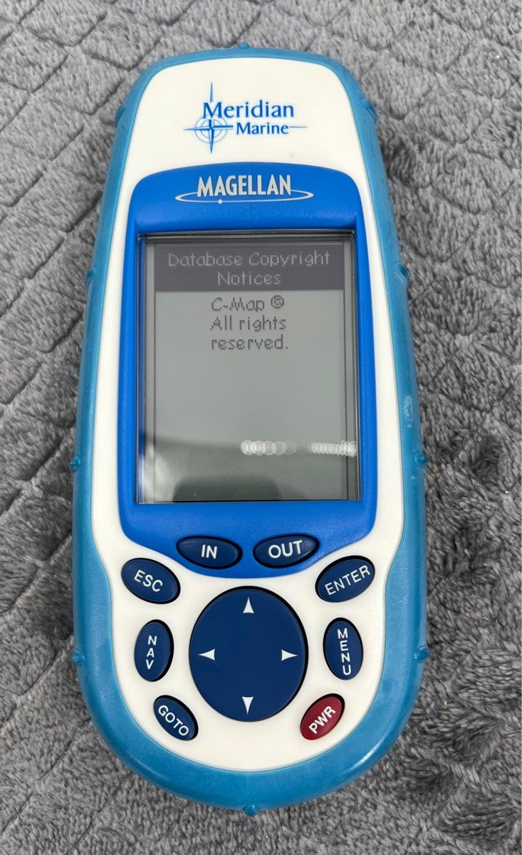 Magellan Meridian-Marine Hiking/Boating GPS Receiver #800478-04 W/ Case & Video