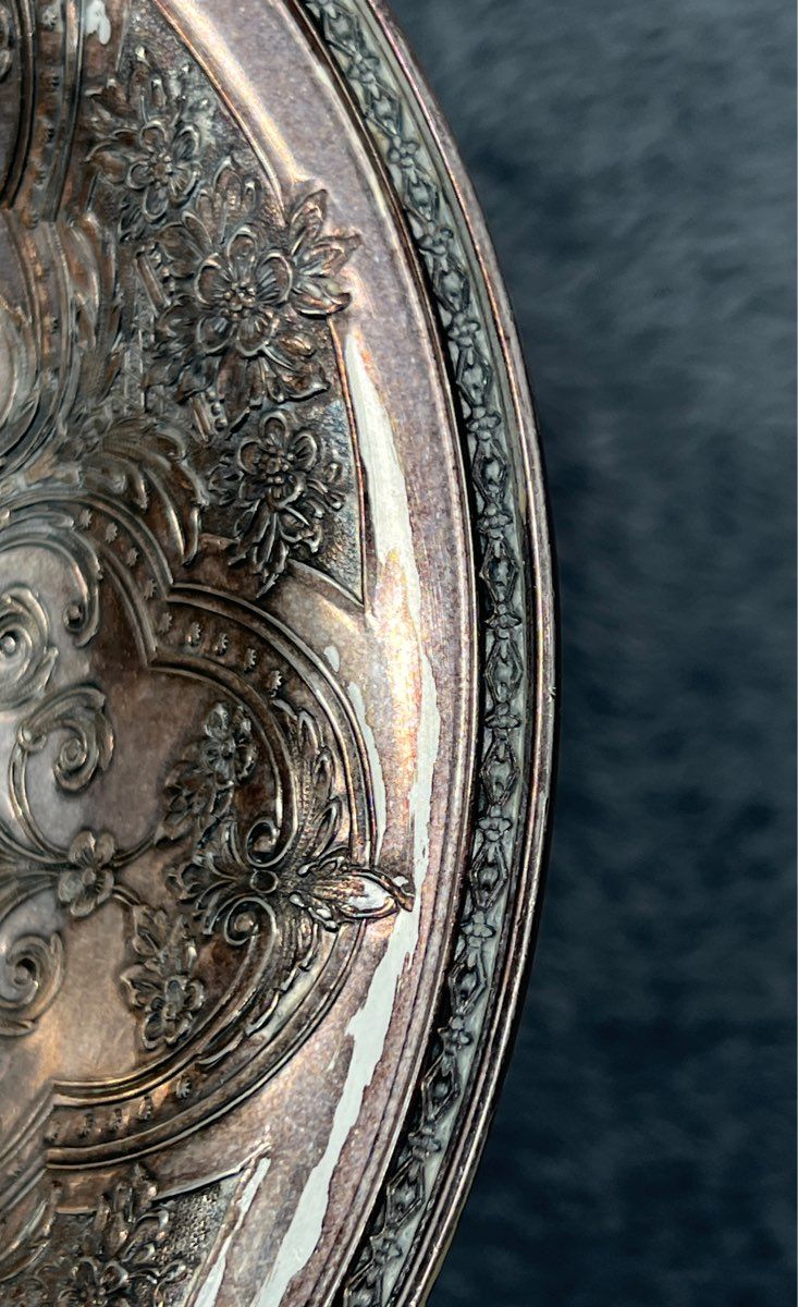 Vtg Wilcox S.P. Co. Paisley Pedestal Dish #388 International S. Co. Silverplate