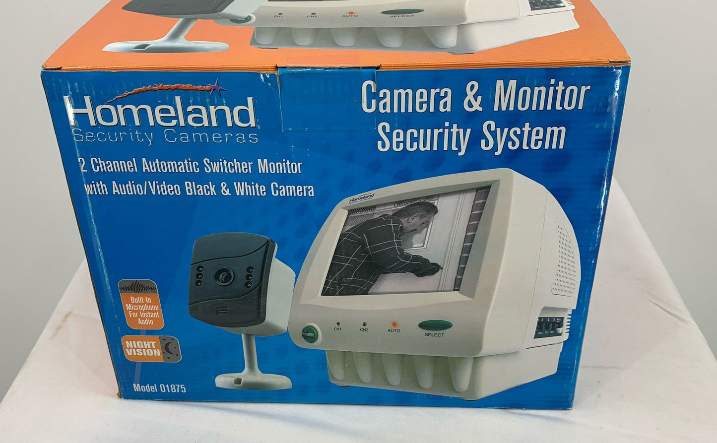 New Homeland Camera & Monitor Security System 2 Channel Audio/Video Model 01875