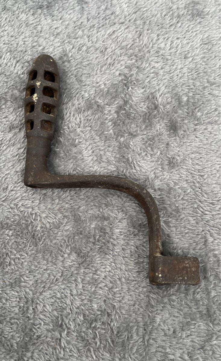 Antique Cast Iron Stove Plate Lifter Handle & Vintage Stove Flue Damper Handle