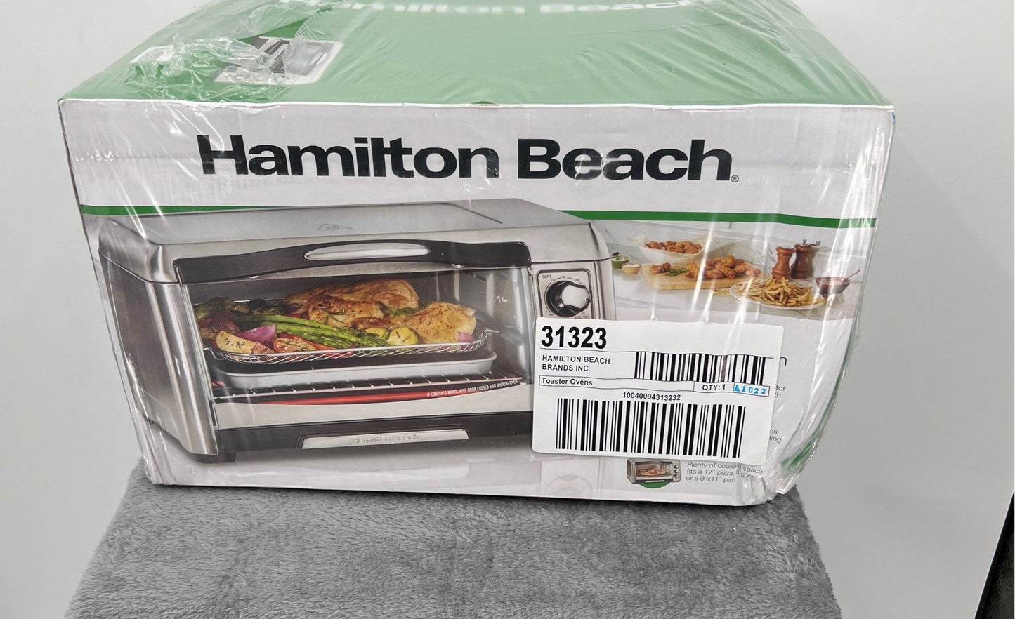 New Hamilton Beach Sure-Crisp Air Fryer-Toaster Oven-6 Slice Capacity #31323