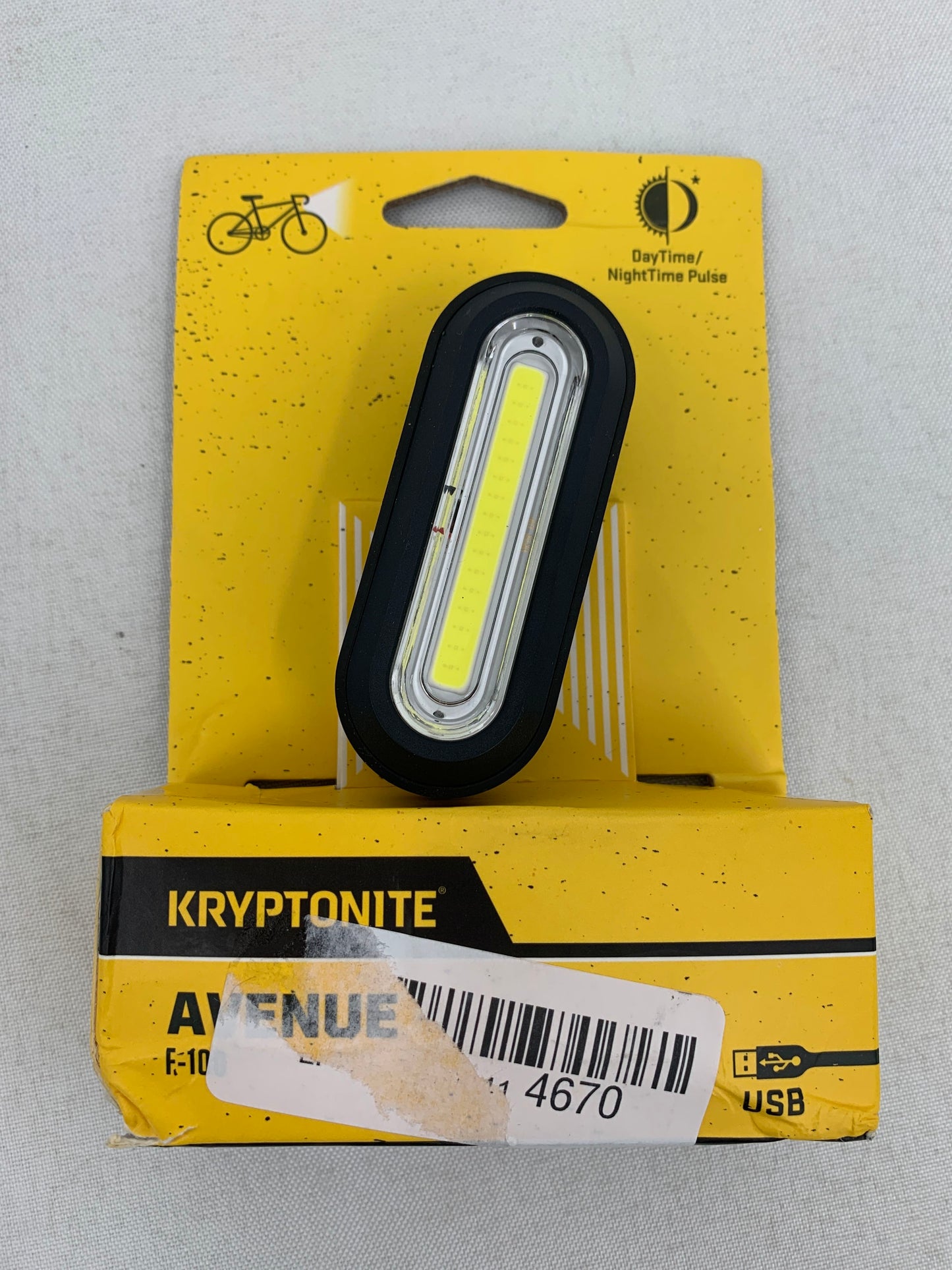 Kryptonite Avenue F 100 Bike Light Led Front Bicycle Headlight USB Rechargeable
