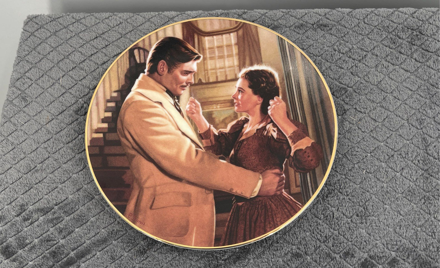 W.S. George Gone With The Wind Collector Plates Lot Of 2-By Paul Jennis-1993