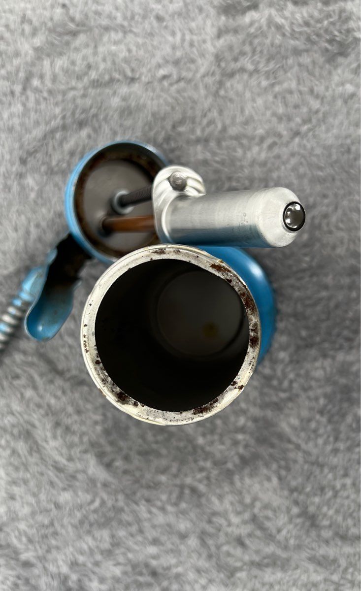 Vintage Eagle Blue Flex Spout-Finger Pump Oiler 6 Oz Can-Made In The USA