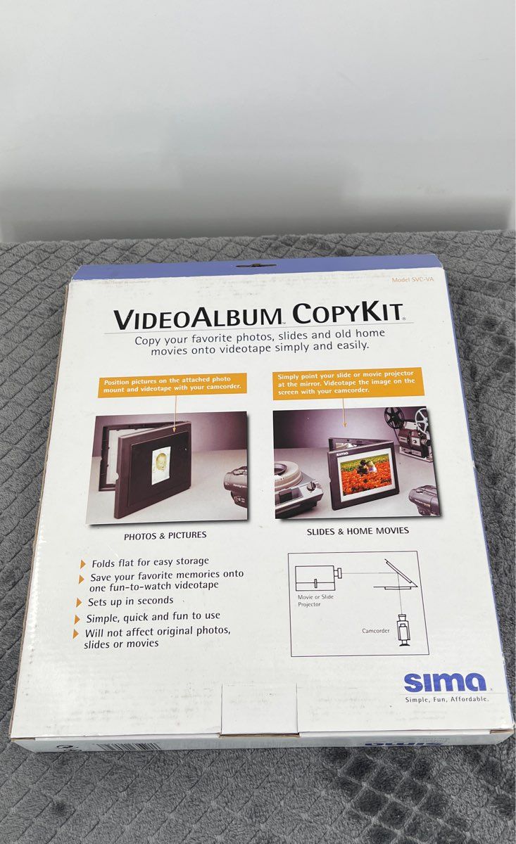 Vintage 1996 Sima Video Album Copy Kit-Model SVC-VA-New Sealed