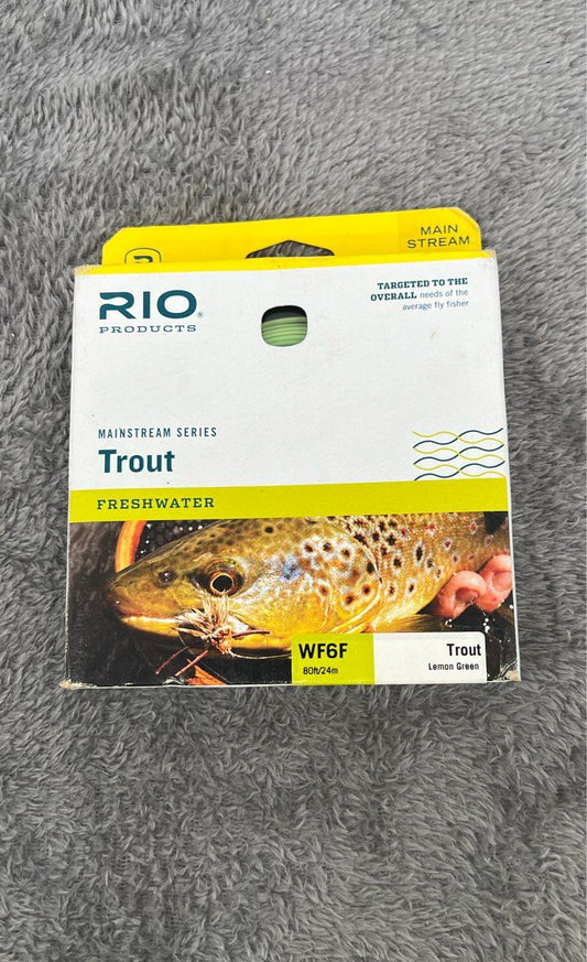 Rio Products Mainstream Series-Trout Finish Line-Freshwater-WF6F-Made In The USA