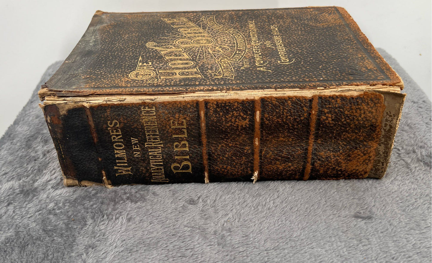 Antique 1907 Wilmore's New Analytical Reference Bible-Arranged In Subjects