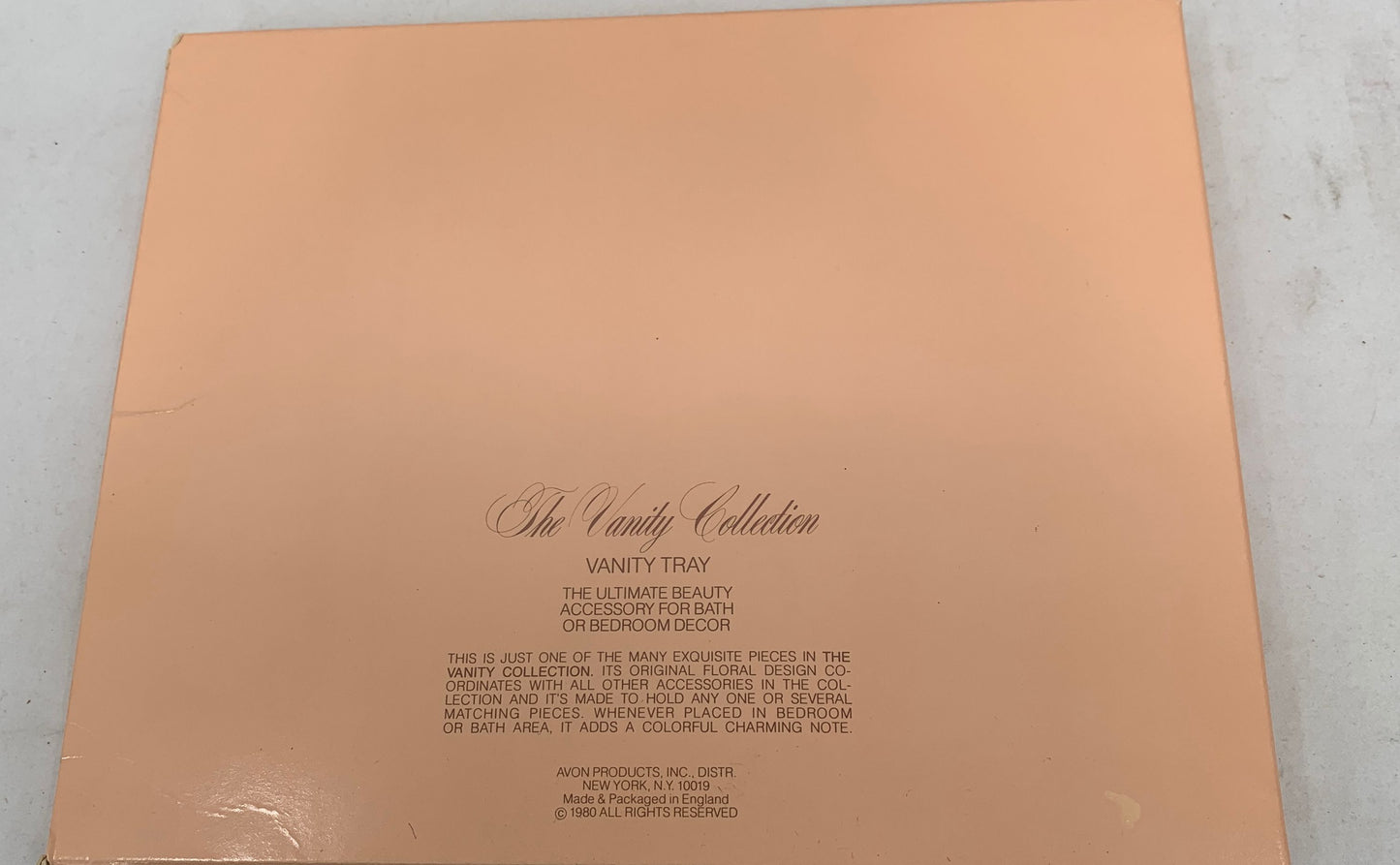 Avon 1980 The Vanity Collection Tray & Candid Beauty Dust Lot