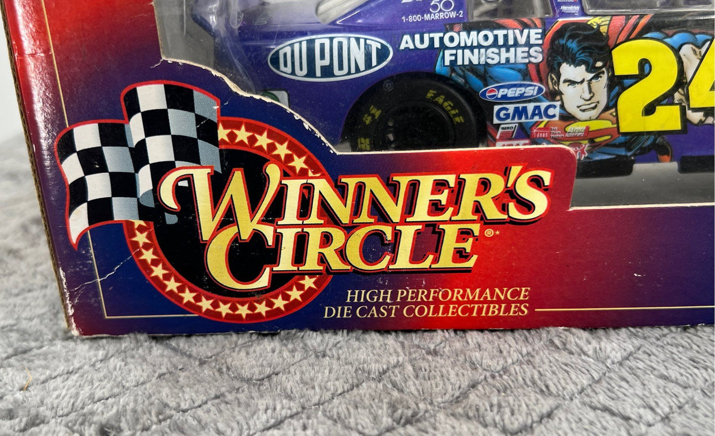 Vintage Jeff Gordon 24 Super Man Racing-Dupont NASCAR-Die-Cast Collectibles-NIB