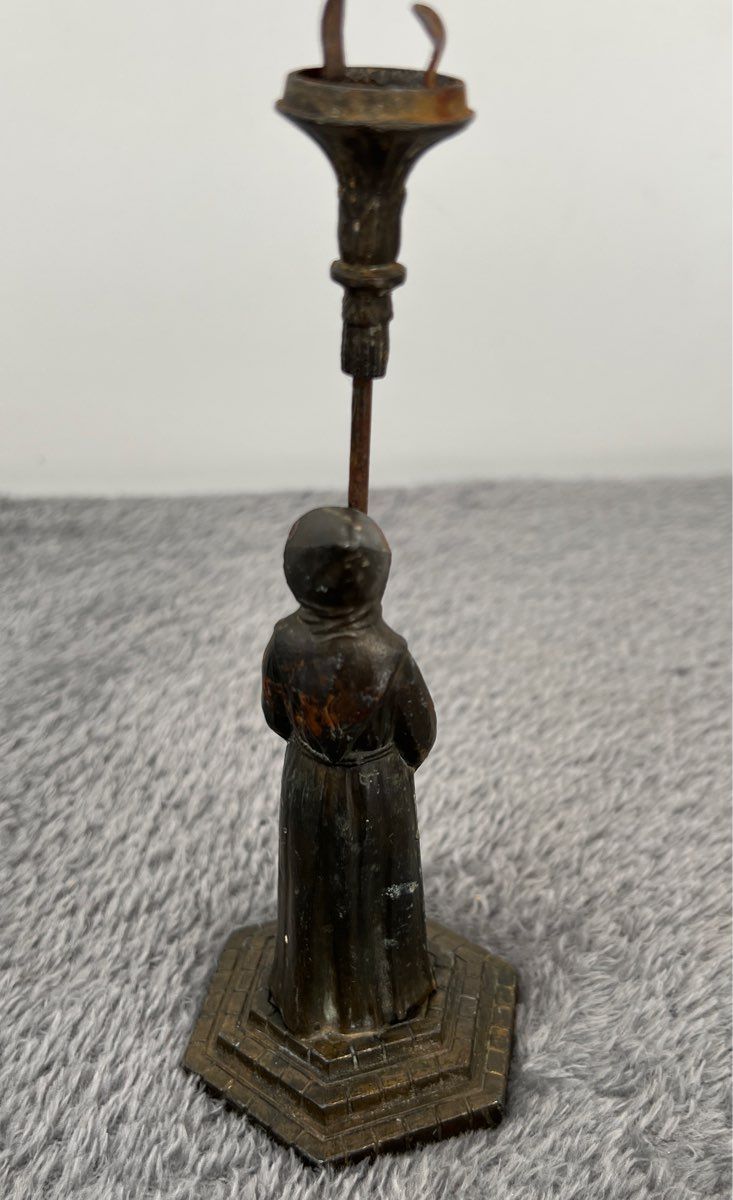 Antique 1920's Vantines 1225 Monk Lantern Incense Burner-Missing Lantern Cover