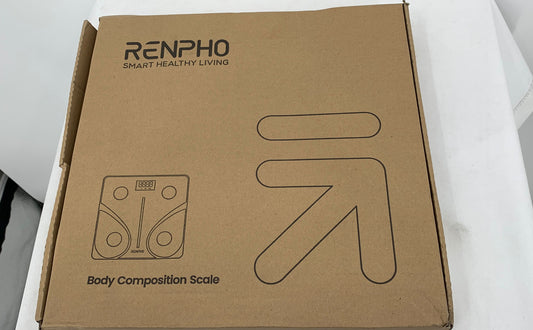 Renpho Black Body Composition Scale LED Display with Tempered Glass