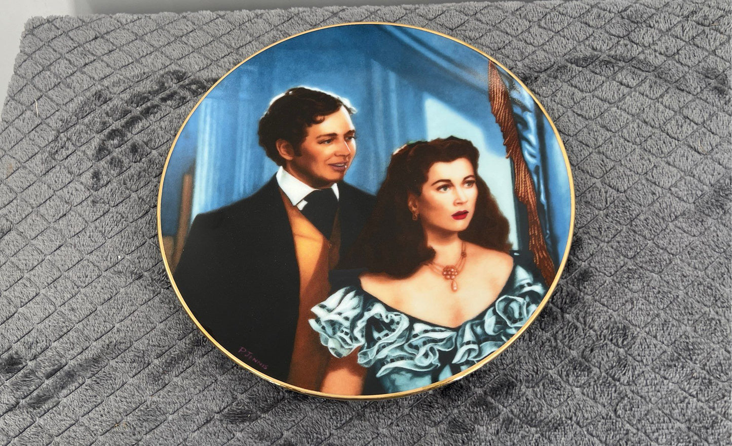 Gone With The Wind Collectors Plates Lot Of 2 W.S. George-By Paul Jennis-1992