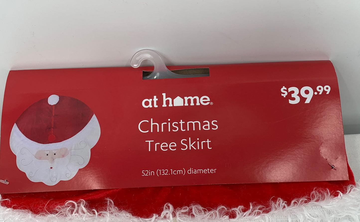 At Home Brand New 52" Santa Christmas Tree Skirt
