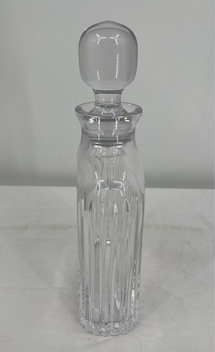Vintage Atlantis Sonnet Pattern Crystal Whiskey Decanter With Stopper 1970's