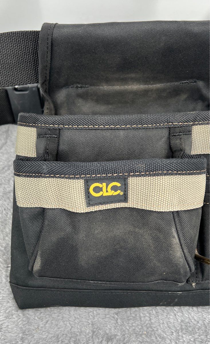 CLC Heavy Duty 5 Pocket Polyester And Ballistic Nylon Carpenter Belt W/ Clip