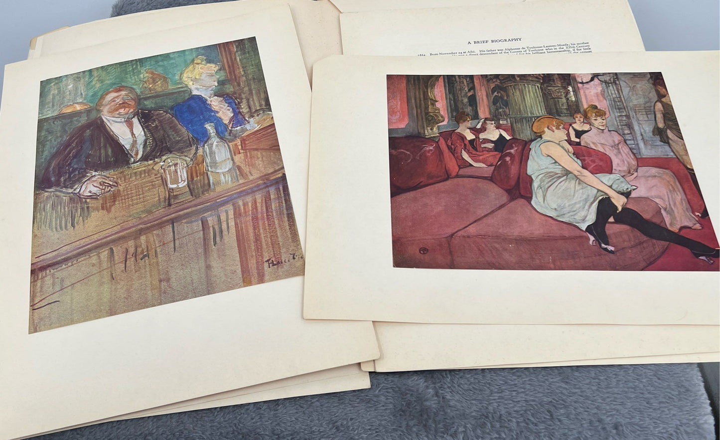 Masterpieces Of French Paintings Portfolio-Toulouse-Lautrec-Skira Art-Books 1953