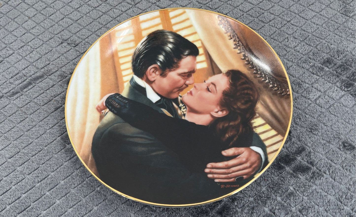 Gone With The Wind "Marry Me Scarlett!" Plate By Paul Jennis-Original Box-COA