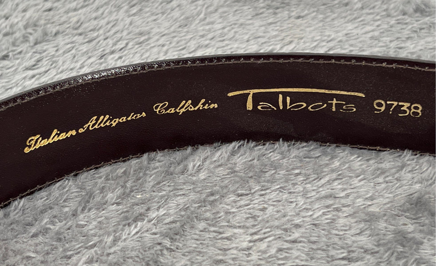 Vintage Talbots Women's Belt-Italian Alligator Calfskin-Size Medium #9738