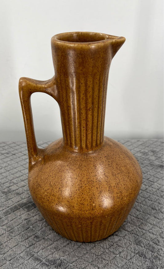 Vintage Western Monmouth Pottery Plainsman Brown Coffee Carafe W/O Lid-USA