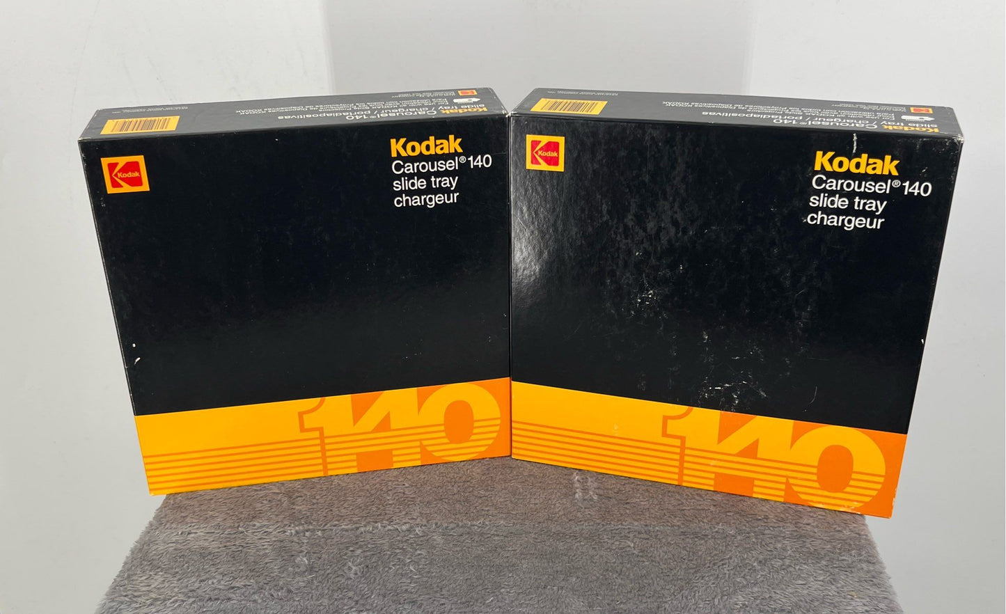 Vintage 1995 Kodak Carousel 140 Slide Tray Chargeur-Set Of 2-Original Box