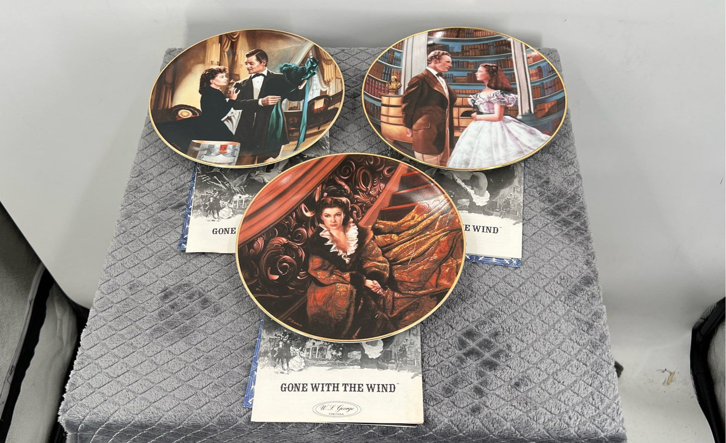 Gone With The Wind Critic's Choice Collectors Plates-Lot Of 3-Paul Jennis-1991