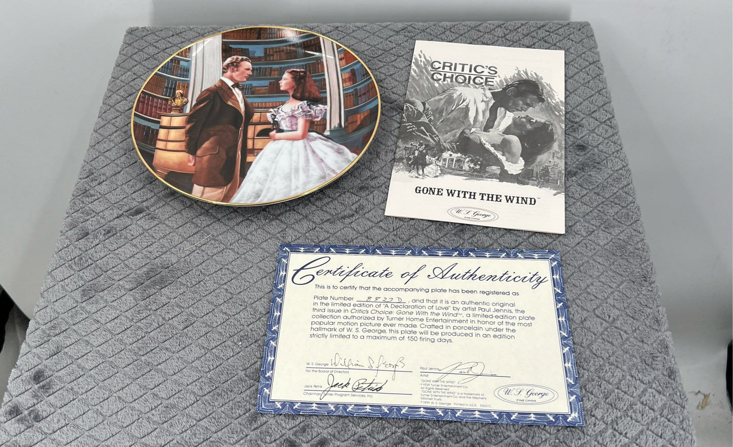Gone With The Wind Critic's Choice Collectors Plates-Lot Of 3-Paul Jennis-1991
