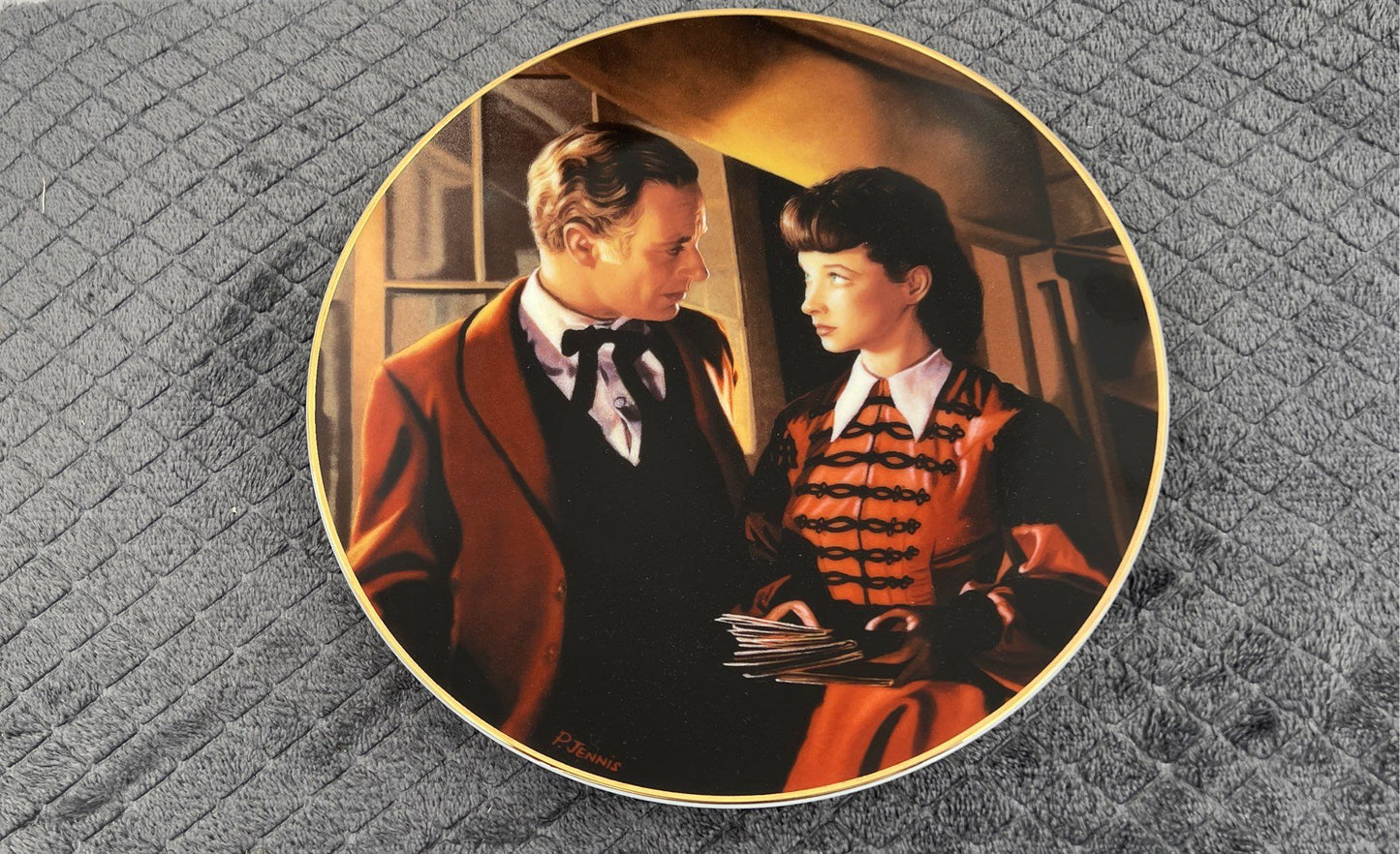 W.S. George Gone With The Wind Collector Plates Lot Of 2 By Paul Jennis-1992