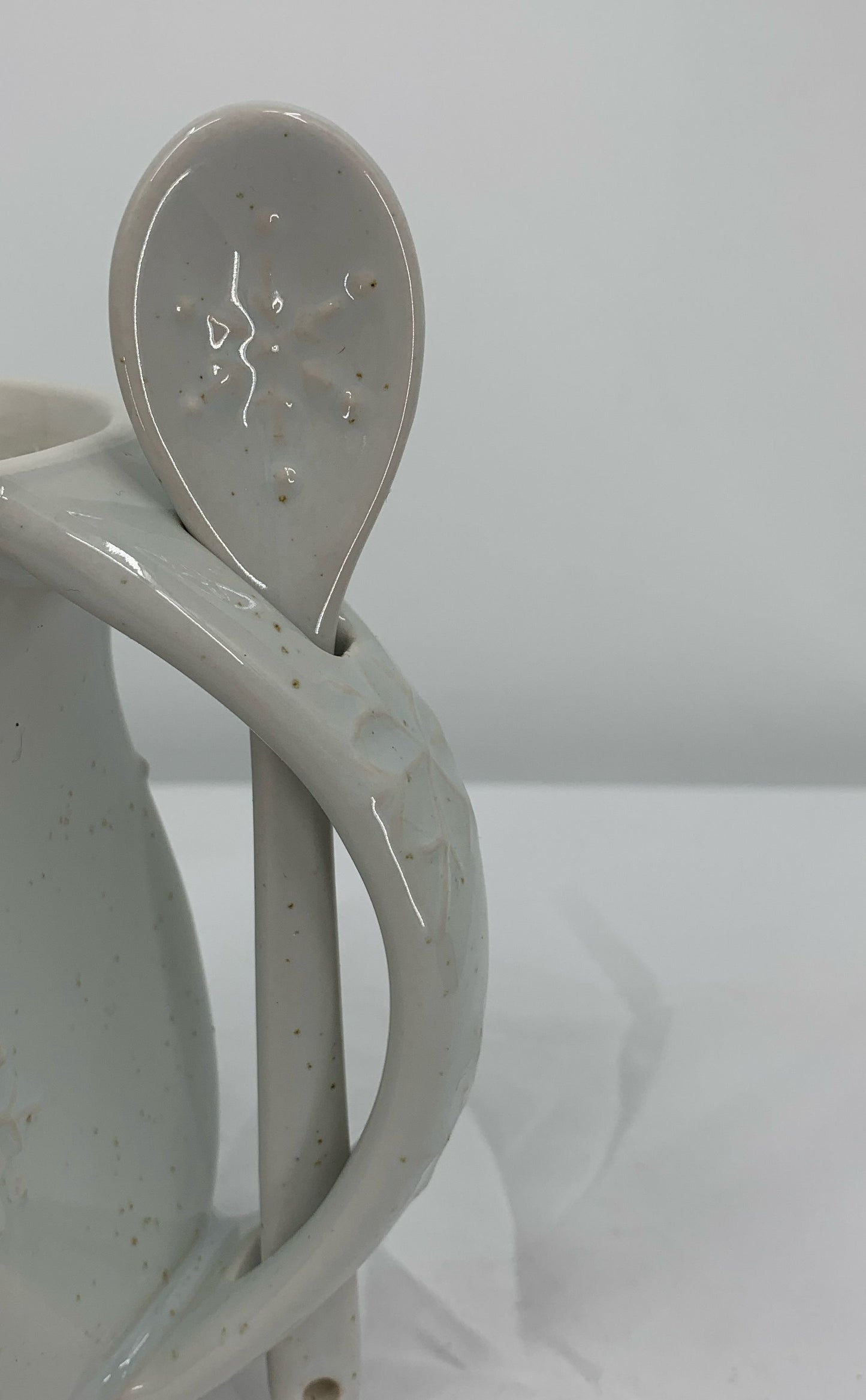 Hallmark Snowflake Hand Warming Mug With Matching Spoon With Holder