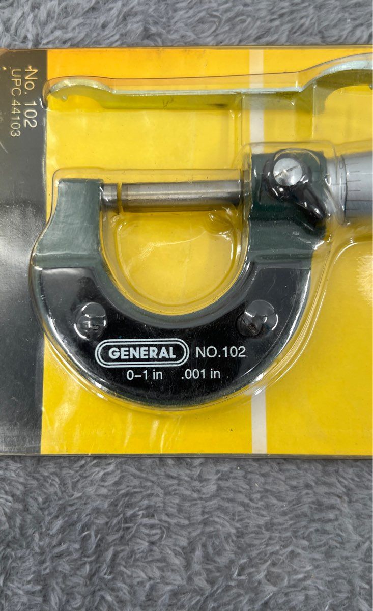 New General Micrometer No. 102 UPC 44103 0-1" Friction Stop-001" Graduations