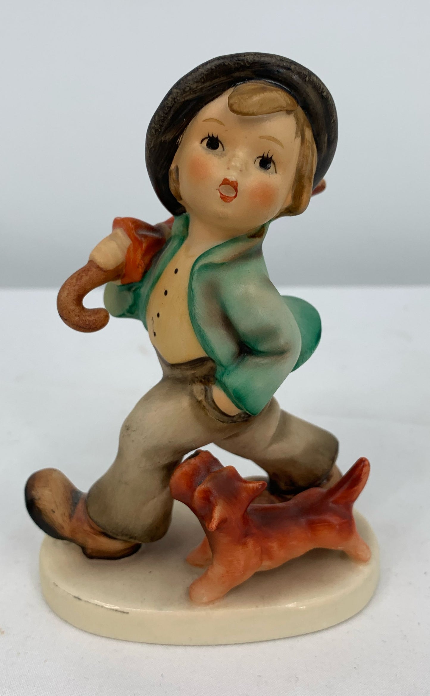 Vintage Hummel Goebel W. Germany "Strolling Along" Figurine 5" Girl W/ Dog 83