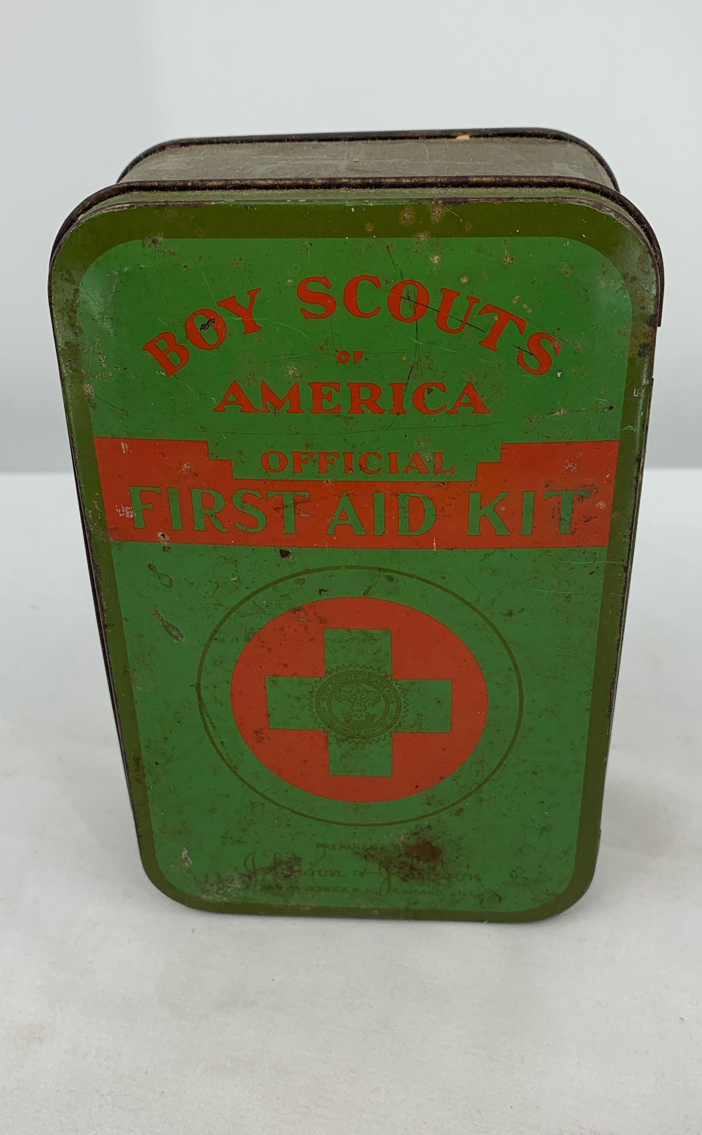 Boy Scouts Of America Official First Aid Kit Tin Johnson & Johnson