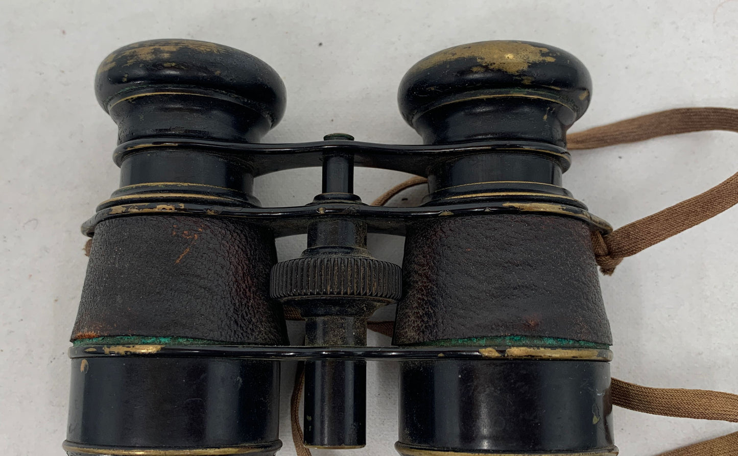 Keuffel & Esser Vintage Leather Wrapped Binoculars