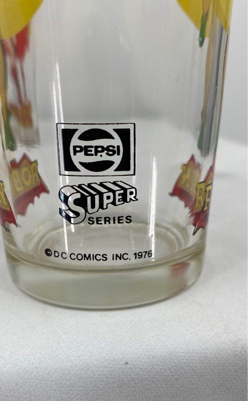 Vintage Dc Comics DC Comics Glass Pepsi Super Series 1976