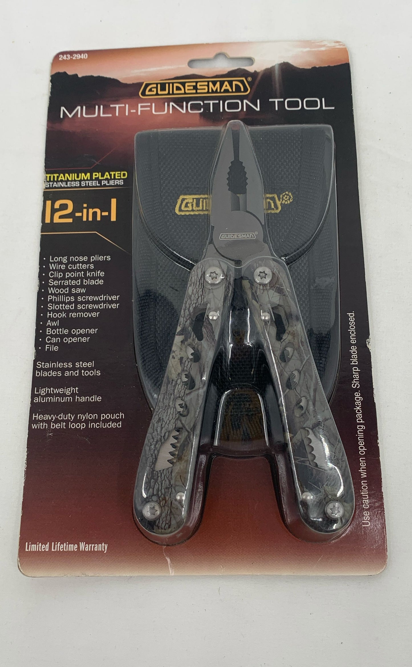 Guidesman Mult Function Tool 12 In 1 Titanium Plated Brand New In Package