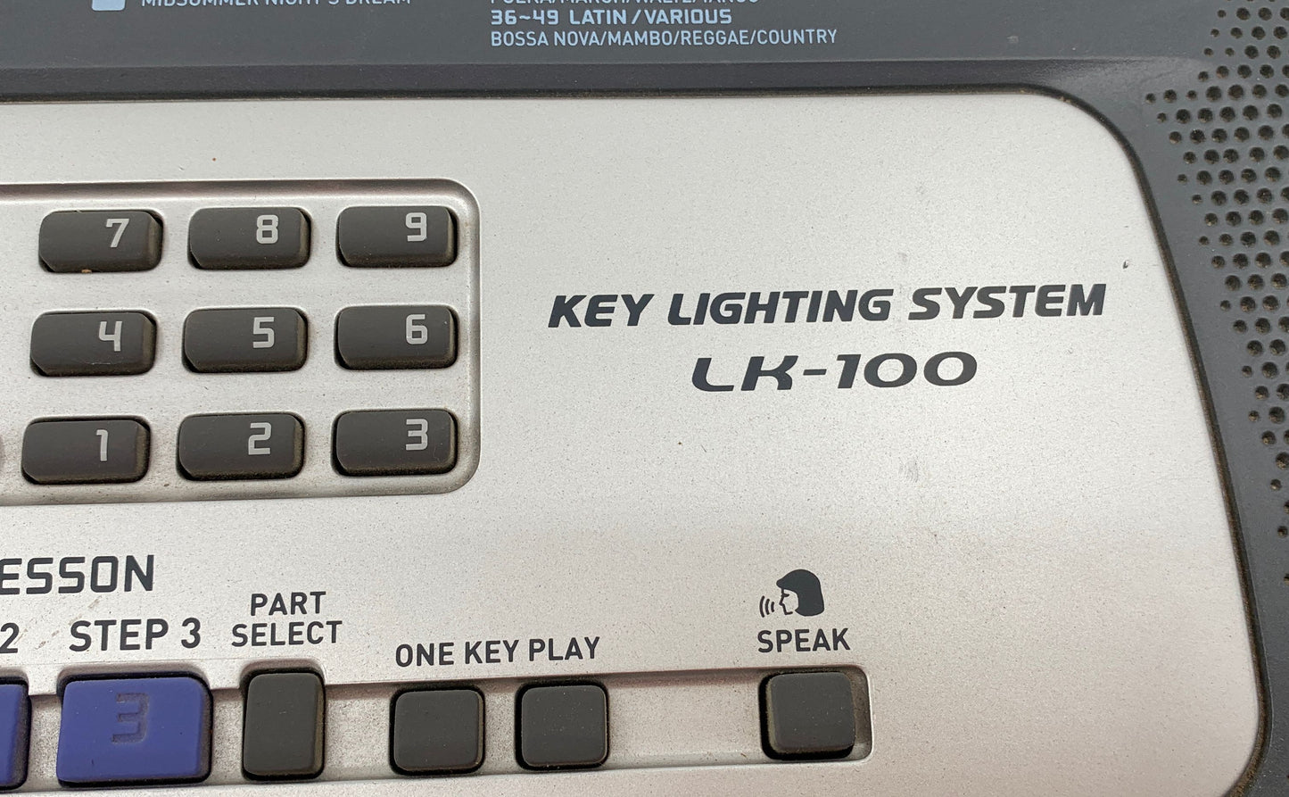 Casio LK-100 Key Lighting System Keyboard Song & Effect Bank W/ Stand