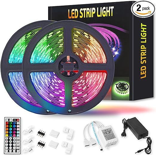 Shinestar Led Light Strip 32.8 Feet Remote Control Rgbw Color NEW