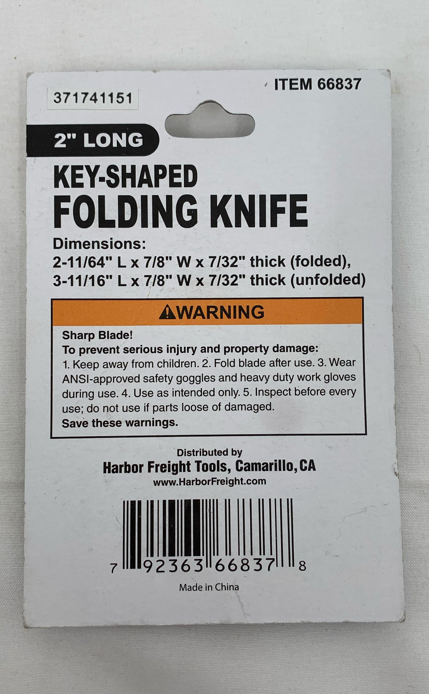 Lot Of 4 Folding Knives (2) Utility Knives, Lock-Back Knife And Key-Shaped Knife