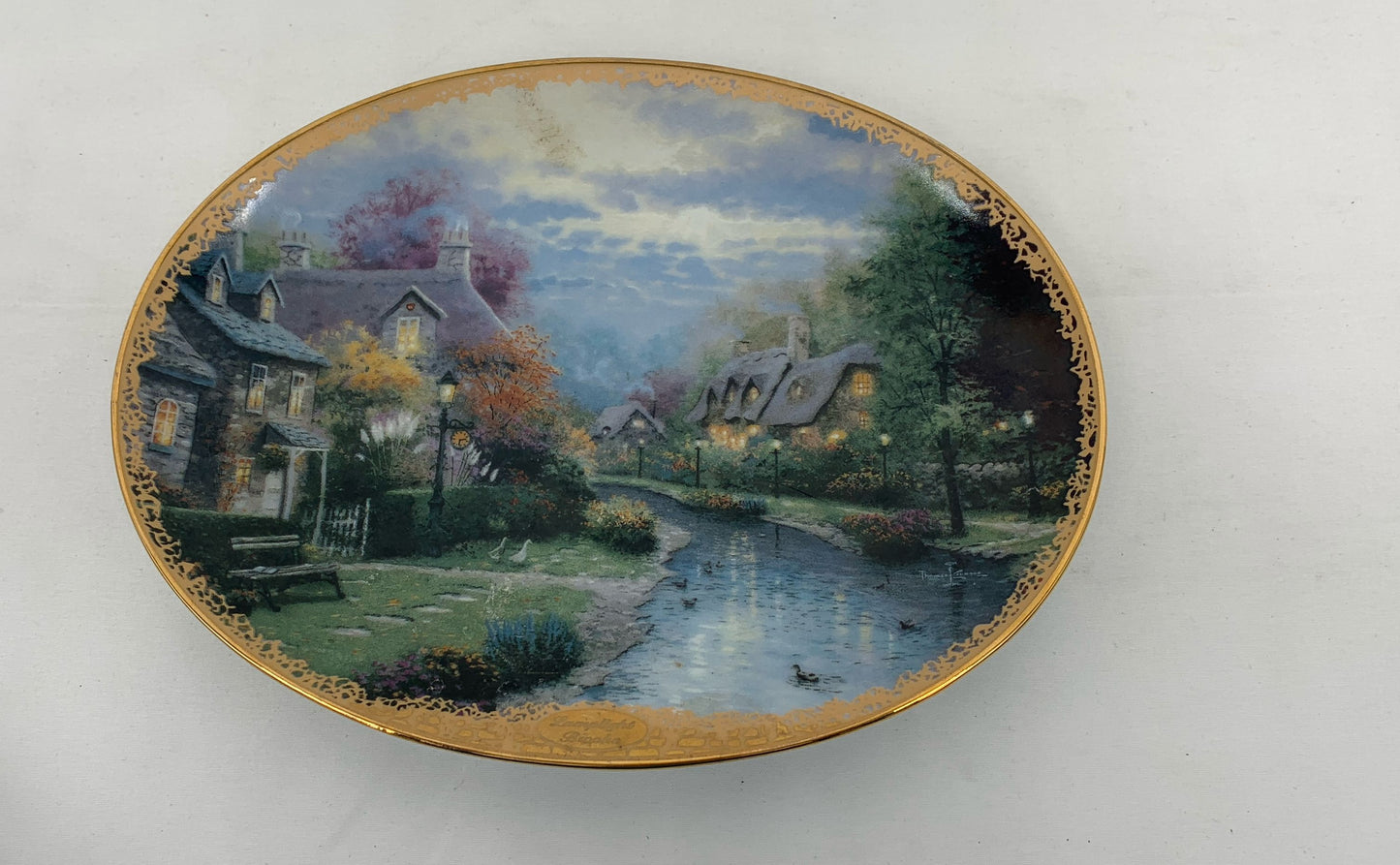 Vintage Thomas Kinkade Limited Edition Collector's Plates Lot Of 4 1990's