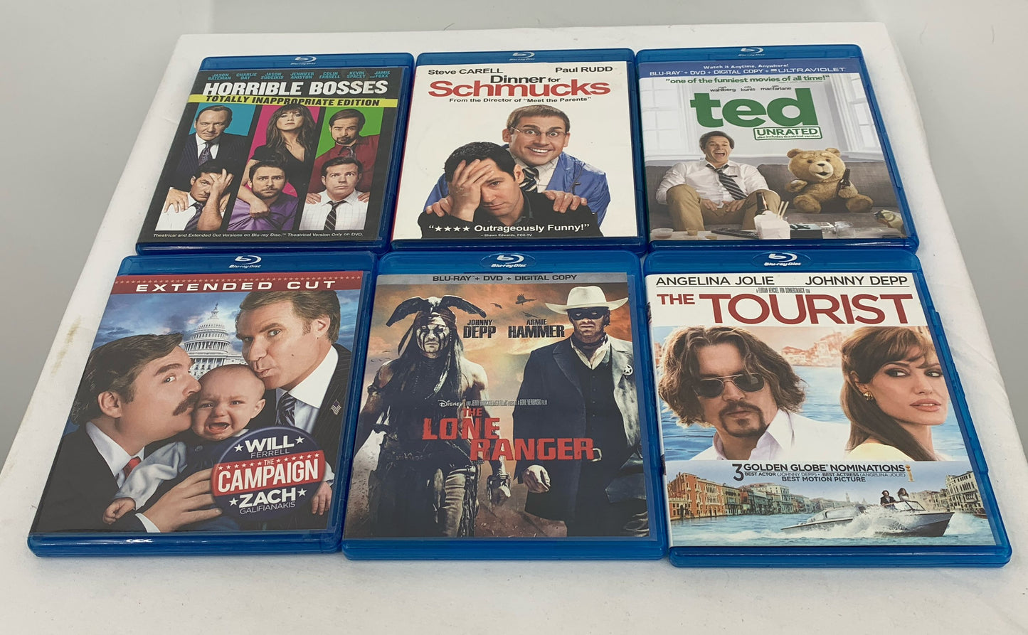 Various Titles Comedy/Thriller Movies Lot Of 6 Blu Ray Discs