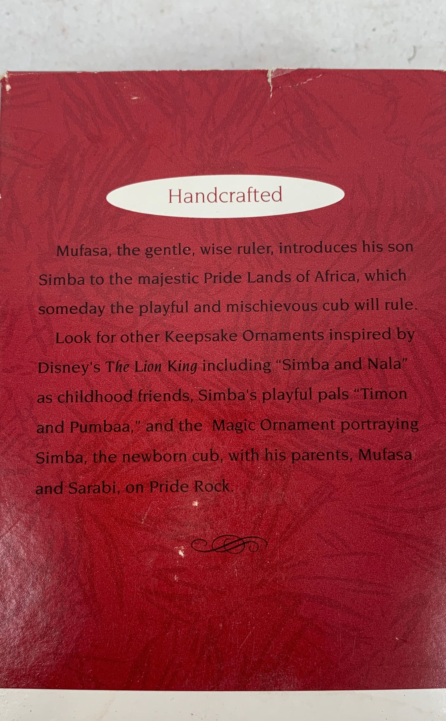 Hallmark Keepsake, Disney's Mufasa & Simba Christmas Ornament