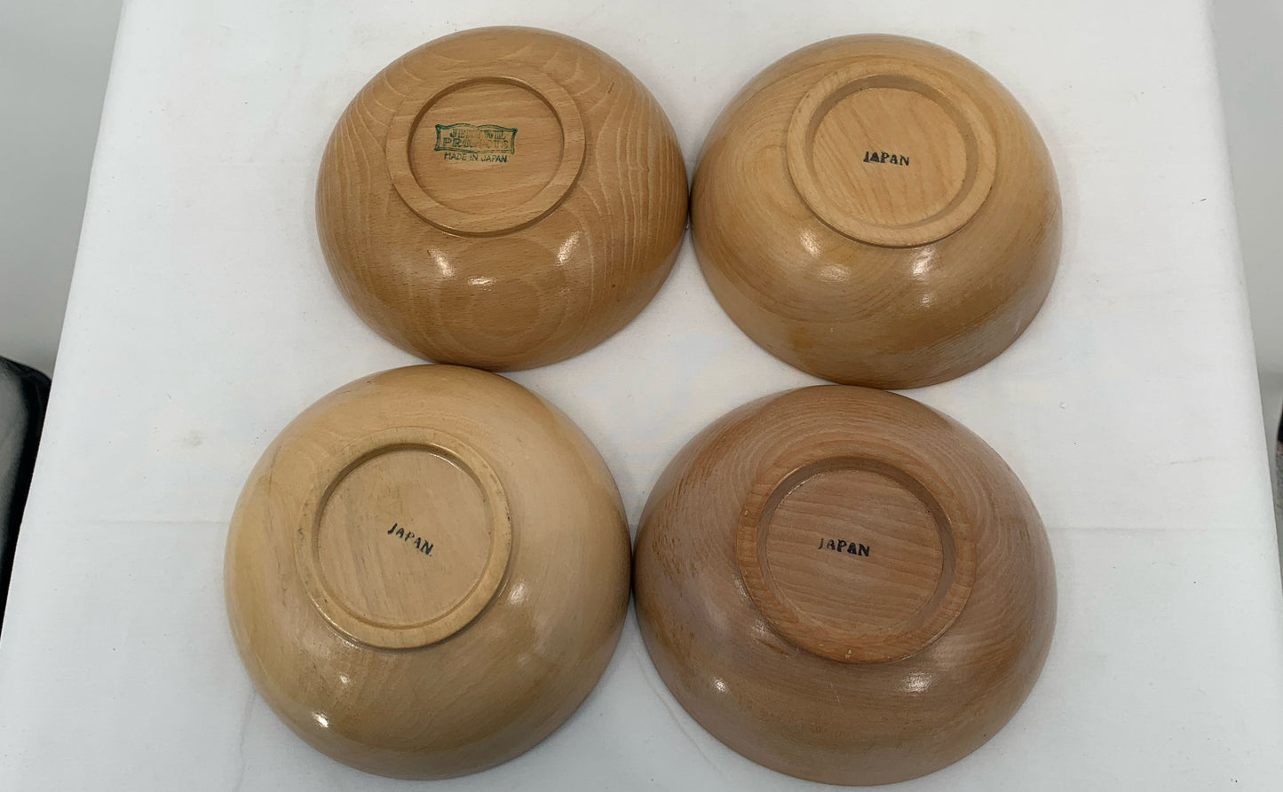 Set Of 4 Wooden Salad Or Condiment Bowls Made In Japan Jerywil Products