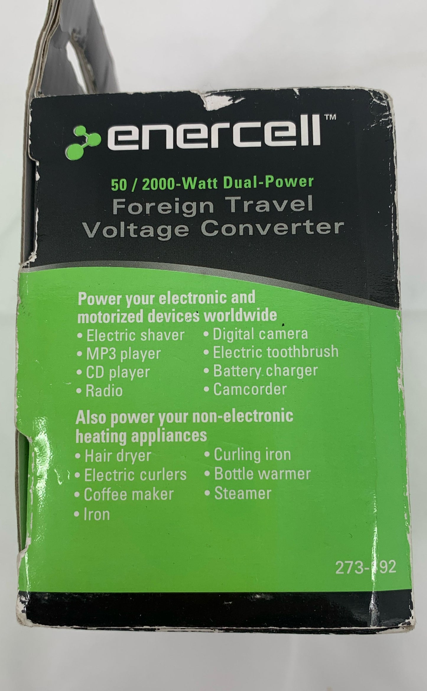 New Enercell 50/2000 Watt Dual Power Foreign Travel Voltage Converter