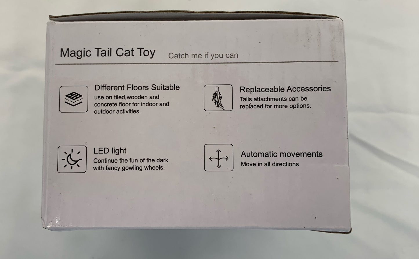 Magic Tail Cat Toy LED Light-Automatic Movements-Suitable For Multiple Surfaces