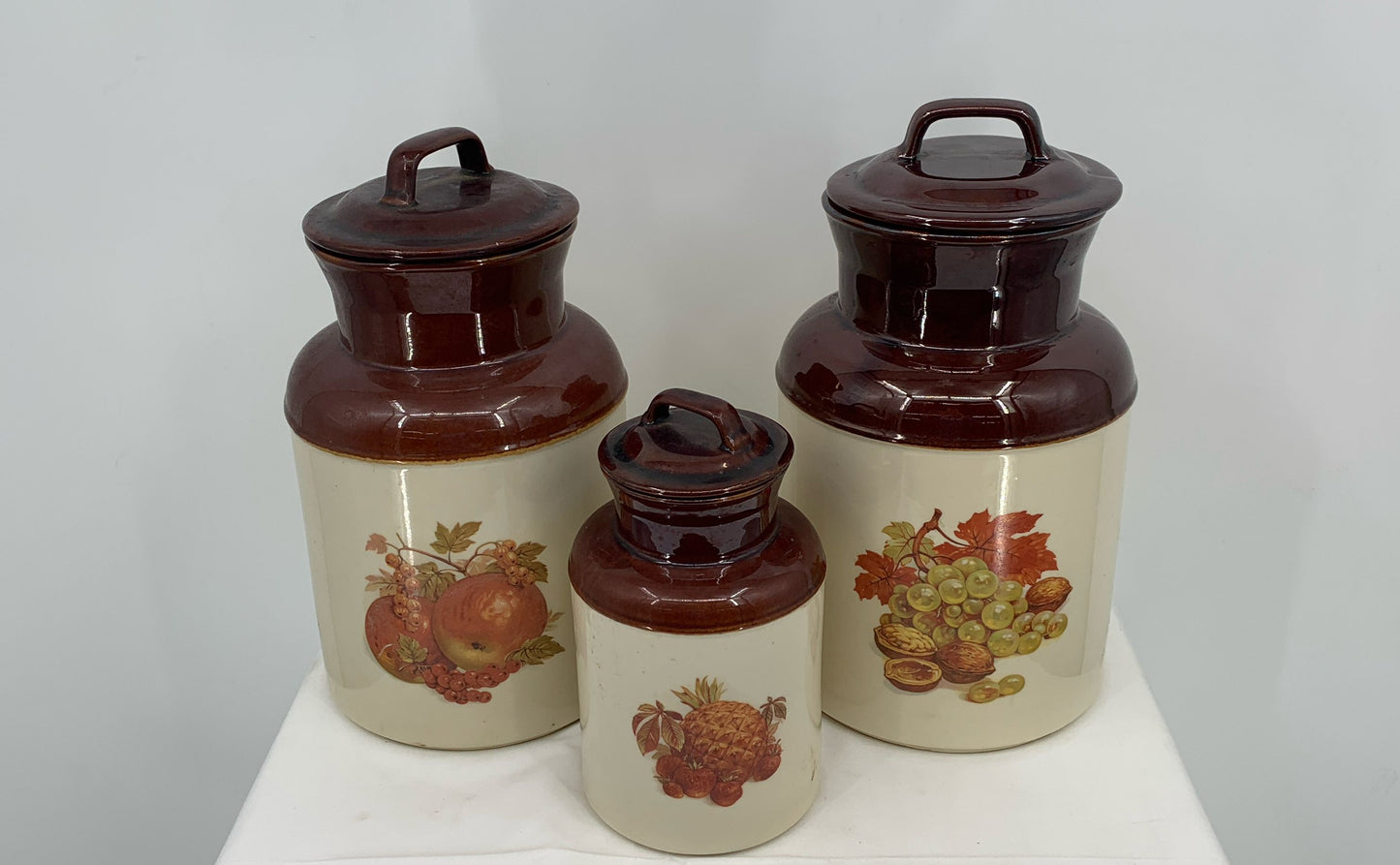 Vintage McCoy Pottery Canisters Made In U.S.A. No. 254 254 252 Lot Of 3