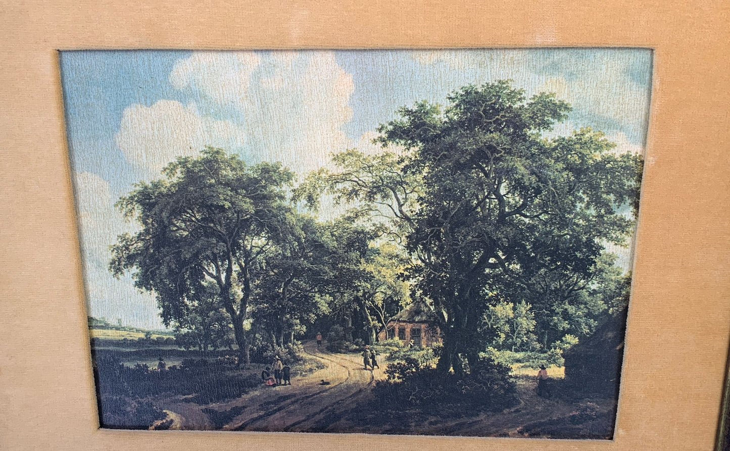 Vintage Reofect Painting "Wooded Landscape Hobemma"