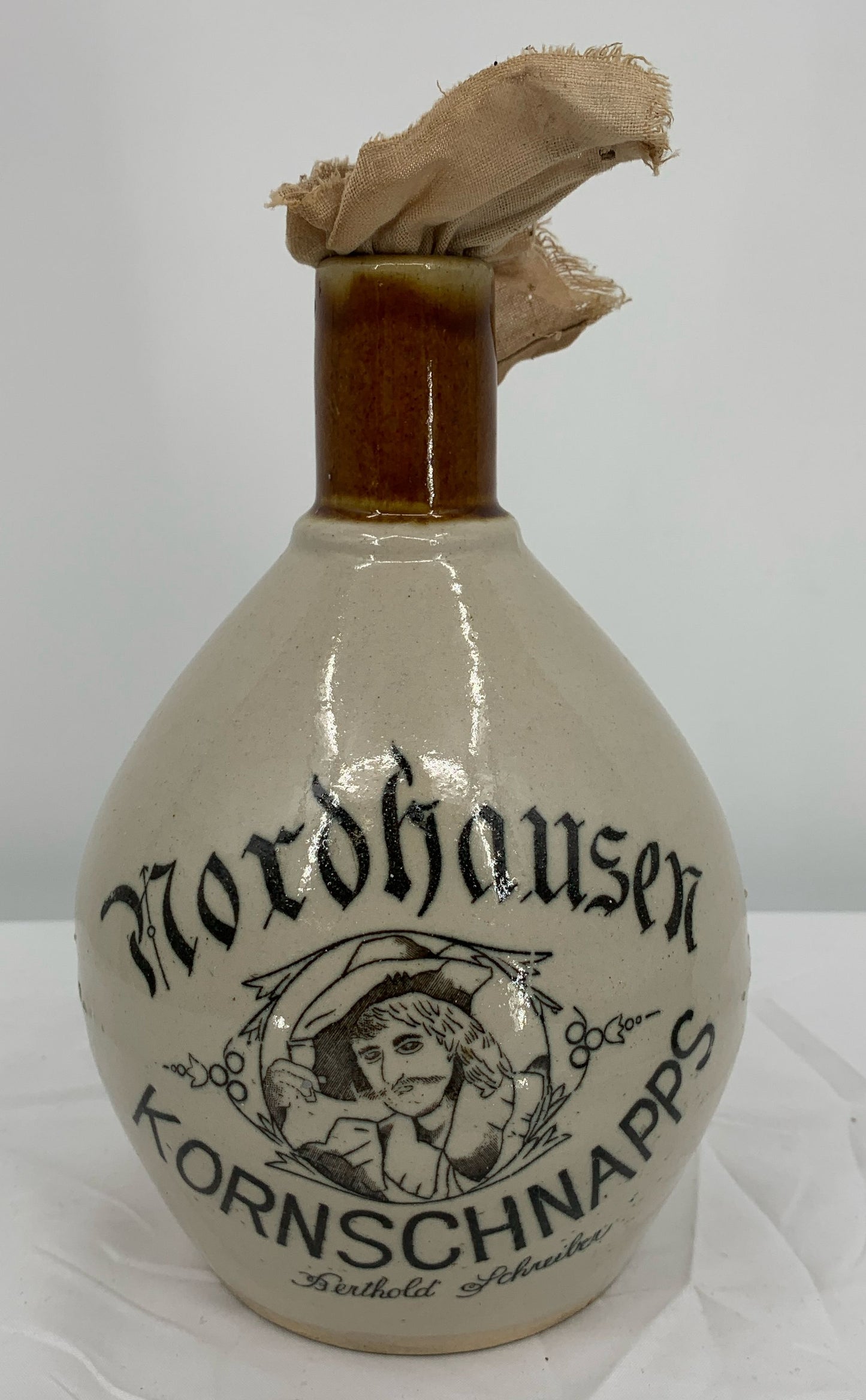 Vintage Nordhausen Kornschnapps-Bertholdt Schreiber Antique Grain Spirits Jug