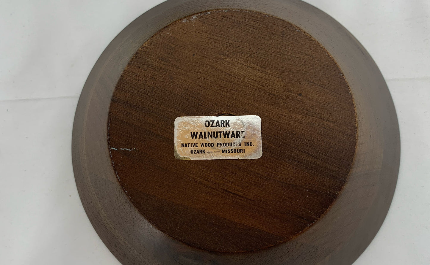 Vintage Ozark Walnutware Solid Walnut Set Of 7 Salad Bowls & 1 Serving Bowl