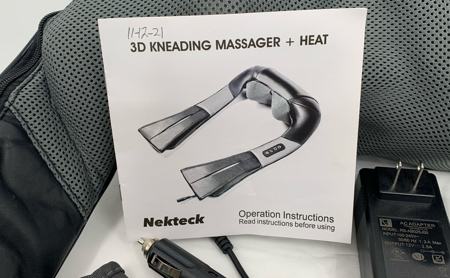 Nekteck 3D Kneading Massager + Heat