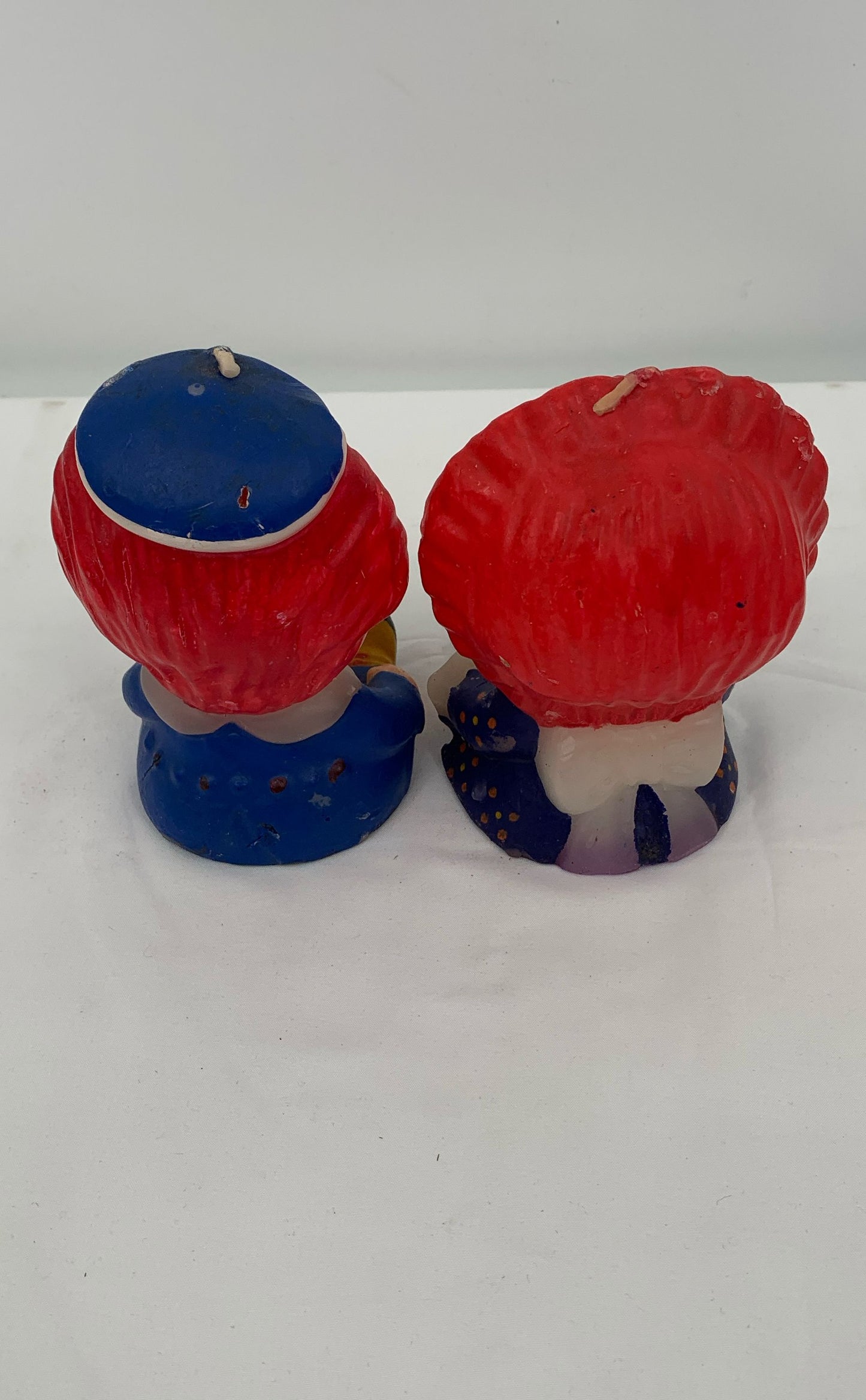Vintage Raggedy Ann & Andy Candles Set Of 2